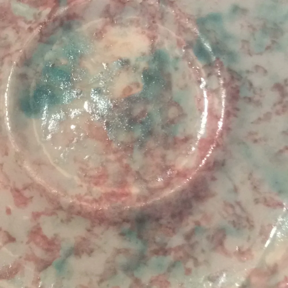 Artisan Handmade Ceramic Cup & Saucer – Blue, Rose & Cream - Picture 8 of 8